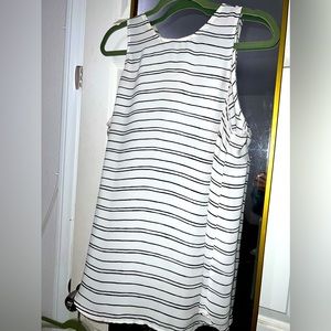 Striped, float, chiffon tank blouse